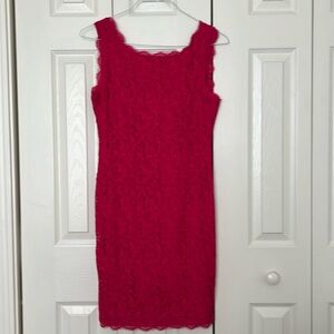 Adrianna Papell, lace sheath dress, size 8